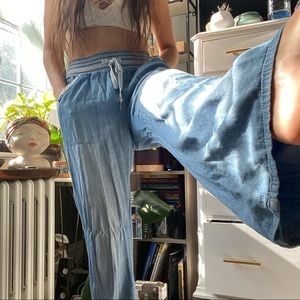 High Waisted Flare Palazzo